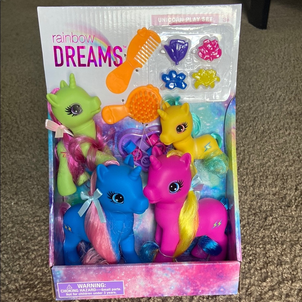 Rainbow Dream Doll Unicorn Play Set 🦄